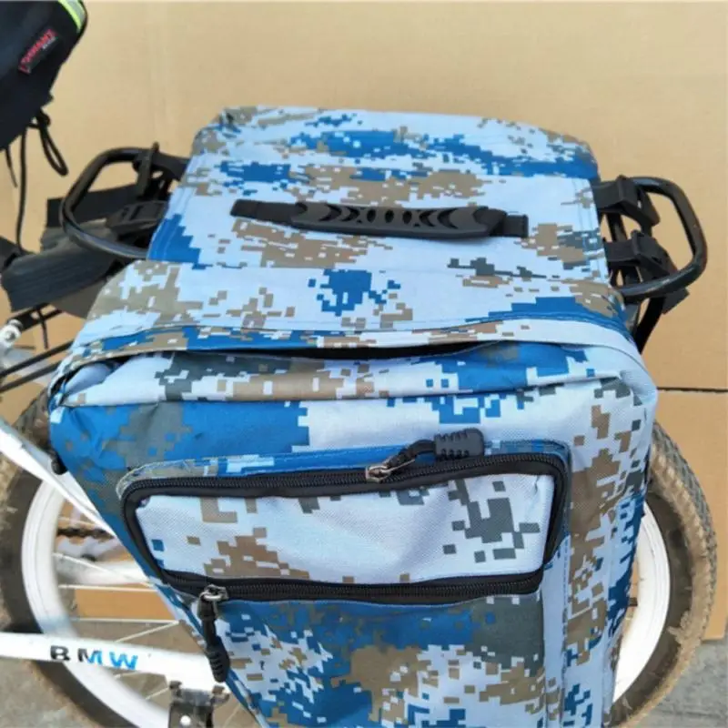Ycle carrier bag rear rack bike trunk bag luggage pannier back seat double side cycling thumb200