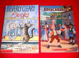 Abracadabra Wow Blast from the Past Beverly Cleary Socks Paperback Book Lot Kids - £7.00 GBP