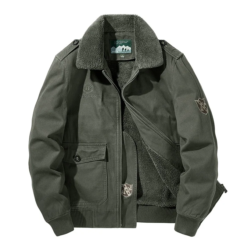 Bomber Jacket Men Fashion Casual Windbreaker Jacket Coat Men  And Winter... - £351.08 GBP