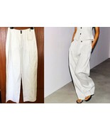 $99 ZARA WHITE LINEN PANTS ZW COLLECTION 100% LINEN PANTS~~ SZ XS - $1,456.19 MXN