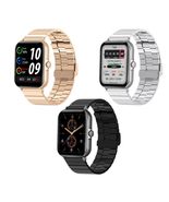 Anyco Smartwatch Stainless Steel Band with 1Pc  Free Silica Gel Strap Wa... - £42.99 GBP+