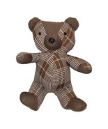 Handcrafted Teddy Bear Washington State Penitentiary Inmate Brown Fabric - £13.94 GBP