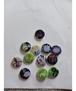 12 Piece Set Rick And Morty 1&quot; PIN BUTTON cartoon lot  Wubba Lubba Dub Dub - $8.14 CAD