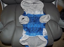 Top Paw Blue/Gray Digital Print Hoodie/Sweater Size Large NEW - £14.57 GBP