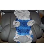 Top Paw Blue/Gray Digital Print Hoodie/Sweater Size Large NEW - £14.35 GBP