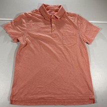 J Crew Shirt Men Adult Large Red Button Up Casual Preppy Dress Pocket Light Golf - $22.75