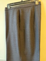 Nwt Marina Rinaldi Wool Blend Dark Brown Straight Leg Trousers Sz 23/US 14 Italy - £116.77 GBP
