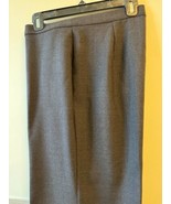 NWT MARINA RINALDI Wool Blend Dark Brown Straight Leg Trousers SZ 23/US ... - £116.77 GBP
