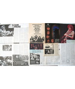 DEEP PURPLE ~ 12 Vintage Color, B&amp;W ARTICLES, Adverts from 1969-1992 ~ C... - $11.45 CAD