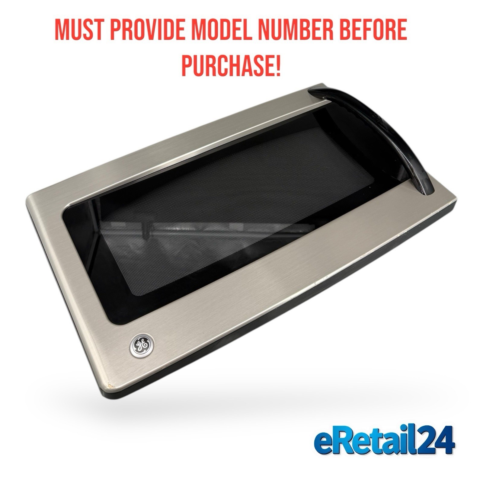 GE Microwave Stainless Door Assembly WB56X10818 - $66.41