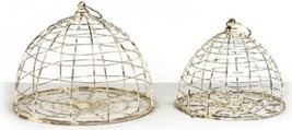 Bird Cage House Rustic Set 2 Metal - £159.04 GBP