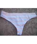 womens thong panty size small NWT stripes - $185.61 MXN