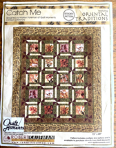 Robert Kaufman &quot;Crimson Oriental Traditions&quot; Catch Me Quilt Kit w/ Fabric 75&quot;x89 - £94.42 GBP