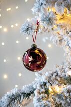 Glass Christmas Tree Ornaments Set of 4: Decorative Holiday Balls - $46.99