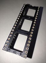 40 Pin Wire Wrap IC Socket DIP 0.6" Plated Turned Pins NOS - $7.91