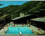 Poolside Crystal Mountain Ski Resort Pool Washington WA UNP Chrome Postc... - $10.84