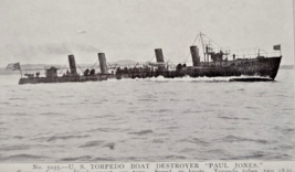 Navy Ship Postcard Torpedo Boat Destroyer Paul Jones US Warship Naval Ser 5035 - £23.38 GBP