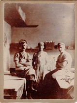 Military Hospital Ward Antique Victorian Cabinet Card Photo - $19.99