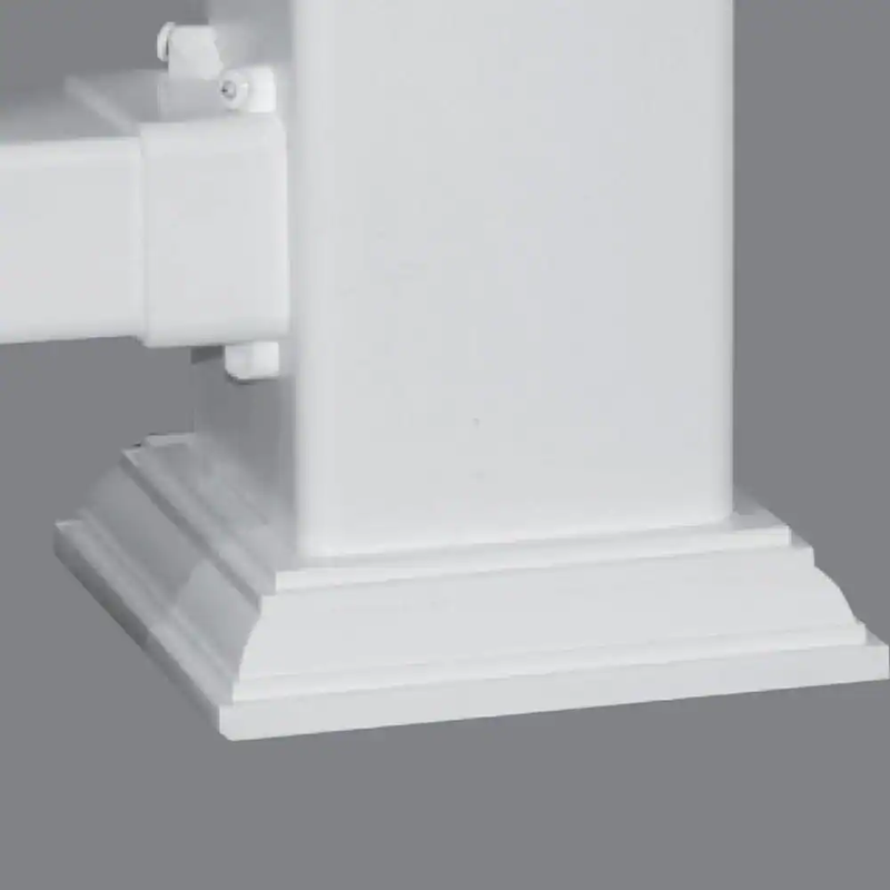 4 In. X 4 In. White New England Base Trim - $5.99