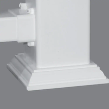 4 In. X 4 In. White New England Base Trim - $5.99