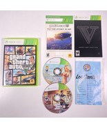 Grand Theft Auto V GTA 5 Microsoft Xbox 360 2013 Complete W/ Map EUC - $14.77 CAD