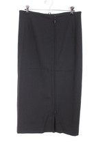 Randy Kemper 10 Black Full Zip Front Straight Midi Skirt - £20.83 GBP