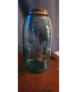 Vintage 1/2 Gallon Number 4 Aqua Ball Perfect Mason Canning Jar Collecti... - £17.42 GBP