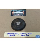 OEM 66 Cadillac Deville STEERING WHEEL HORN PAD BUTTON CAP WITH CREST EM... - €166,09 EUR