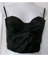 INC Faux leather Underwire Bustier Bra Size XX-Large Style 100144229  Black - $327.74 MXN
