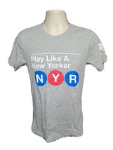 Play Like a New Yorker NYR New York Rangers Adult Small Gray TShirt - $14.85