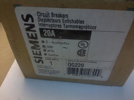 (NIB) SIEMENS QG220 CIRCUIT BREAKER / (1) POLE 120VAC AND NEUTRAL SWITCHING - £38.22 GBP