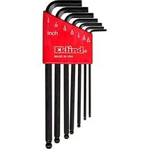 EKLIND 13207 Ball-Hex-L Key allen wrench - 7pc set SAE Inch Sizes 5/64-1... - $13.95