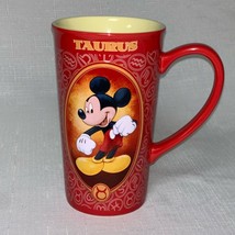 Disney Mickey Mouse Taurus Coffee Mug Zodiac Horoscope Graphic Tea Collectible - £25.73 GBP