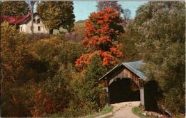 Stowe VT- Vermont, Stowe Hollow Bridge, Vintage Postcard (A10) - £5.32 GBP