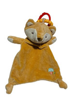 Douglas Baby Fox Lovey  Tan Brown Security Blanket Knots On Ends Soft Velour - £7.47 GBP