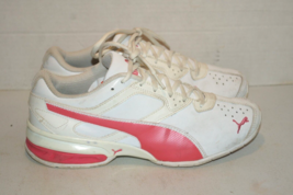Puma Womens Tazon 6 Pink White Running Shoes Lace Up Top Size 9 - £23.35 GBP