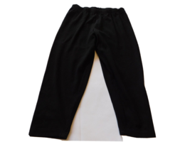 J. Bee Women&#39;s ladies Size L large Cropped Capri Pants elastic waist black GUC - £12.33 GBP