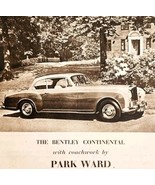 1957 Bentley Continental Park Ward Import Advertisement Autocar Automobi... - $39.99