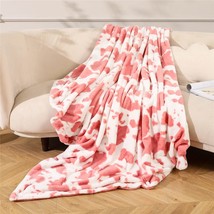 Super Soft Animal Cow Print Bed Throws Cute Farm Flannel Fleece Throw Blanket Co - £43.95 GBP