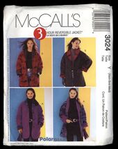 MCCALL'S  Pattern No #3024 * Reversible JACKET size Xsm -Med uncut, inst... - $8.50