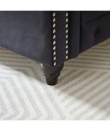 Velvet Chesterfield Sofa 3 Seater with Rolled Arms for Living Room - $12,014.07 MXN