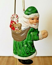 Russ Berrie Ceramic Santa with Sack of Toys Christmas Tree Ornament Item... - £5.51 GBP