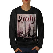 Wellcoda Italy Venice Gondola Mens Sweatshirt, Italian Casual Pullover Jumper - £23.76 GBP+