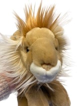 FAO Swartz Golden Lion With Mane Realistic Plush Stuffed Animal 12 in - £11.71 GBP