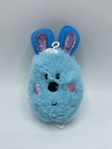 Plush Purple Easter Bunny Rabbit Stuffed Animal blue Egg pinShimmering E... - $9.49