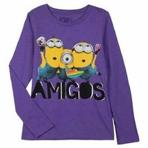 Despicable Me Minions Girls Long Sleeve Shirt  4-5,6-6X,7-8,10-12,14-16 NWT (P) - £8.28 GBP