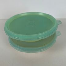 Tupperware Pastel #154 Storage Containers Bowls Lids Lot of 2 Vintage Ki... - $10.92
