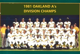 1981 OAKLAND ATHLETICS A&#39;s 8X10 TEAM PHOTO BASEBALL PICTURE MLB - £3.87 GBP