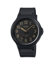Casio MW240-1B2 Unisex Classic Analog Black &amp; Gold Resin Watch - £31.12 GBP