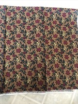 Snow Country brown Teal red Floral Print Fat Quarter RJR FABRICS Thimble... - $11.88